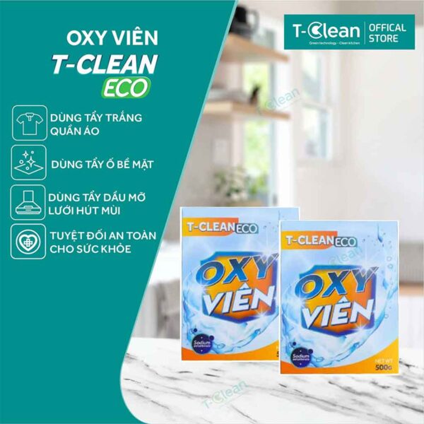 Bột Oxy Viên T-Clean Eco Hộp 500g