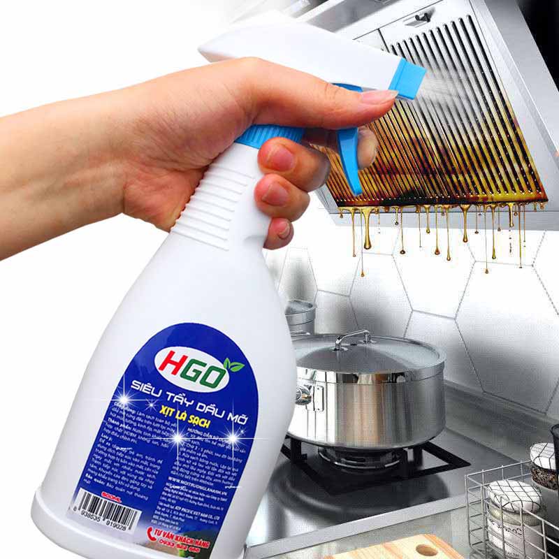 sieu tay dau mo HGO chai xit 500ml siêu tẩy dầu mỡ HGO chai xịt 500ml